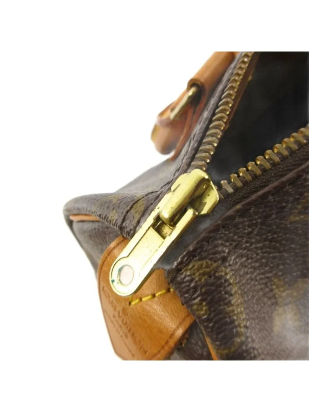 Louis Vuitton Monogram Speedy 25 Mini Boston Bag Brown